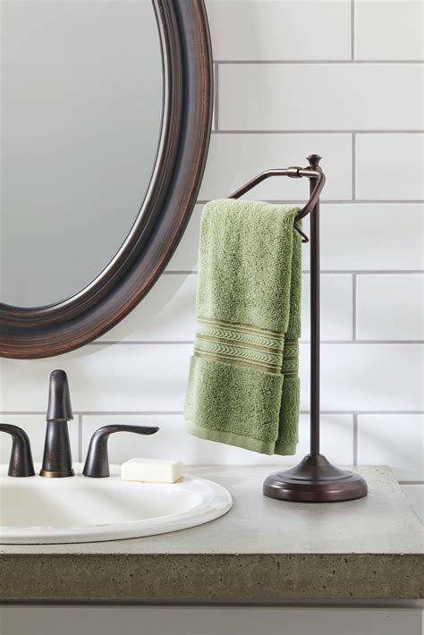 TocTen <strong>Hand Towel Holder Stand</strong>, T-Shape <strong>Hand Towel</strong> Rack for Bathroom Vanity Countertop, SUS 304 Stainless Steel Bath <strong>Towel</strong> Bar <strong>Stand</strong> with Heavy Duty Base. . Hand towel holder stand